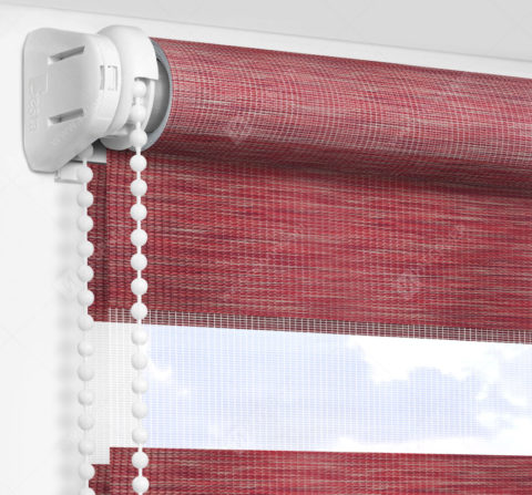 Рулонные шторы День-Ночь - Бергамо винный