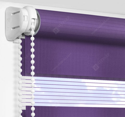 Рулонные шторы День-Ночь - Делия фиолетовый