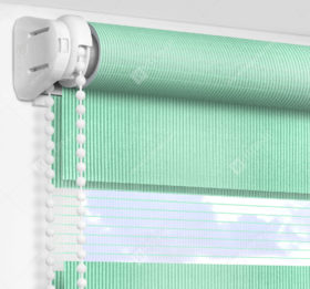 Рулонные шторы День-Ночь - Делия светло-бирюзовый