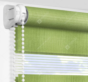Рулонные шторы День-Ночь - Делия зеленый