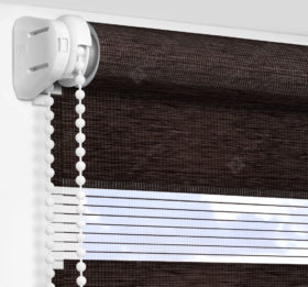 Рулонные шторы День-Ночь - Равелло шоколад